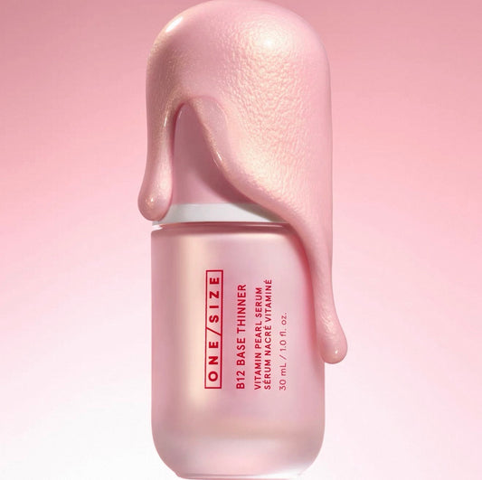 ONE/SIZE B12 BASE THINNER Vitamin Pearl Serum 維他命B12妝前精華乳 珠光提亮 隔離打底霜 豐盈保濕 30ml
