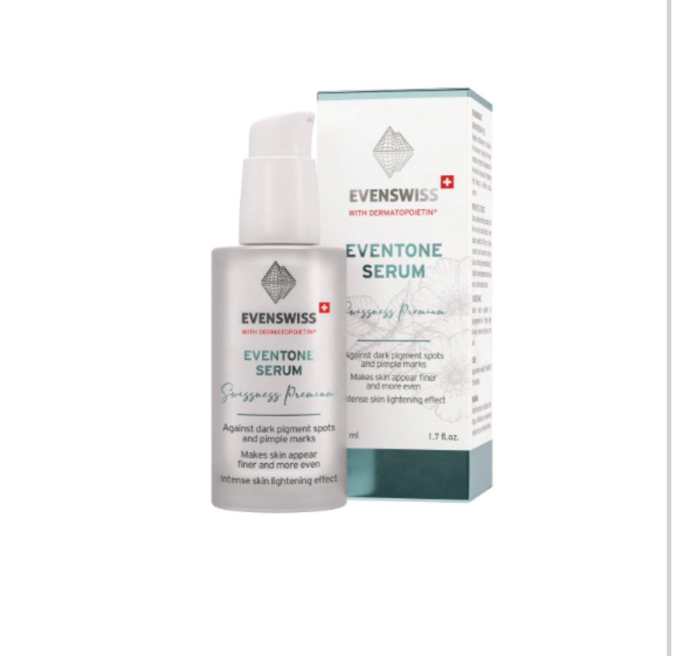 EVENSWISS 伊瑞施 煥彩提亮淡斑美白修護精華50ml 亮白修護緊致提拉 抗皺彈潤保濕