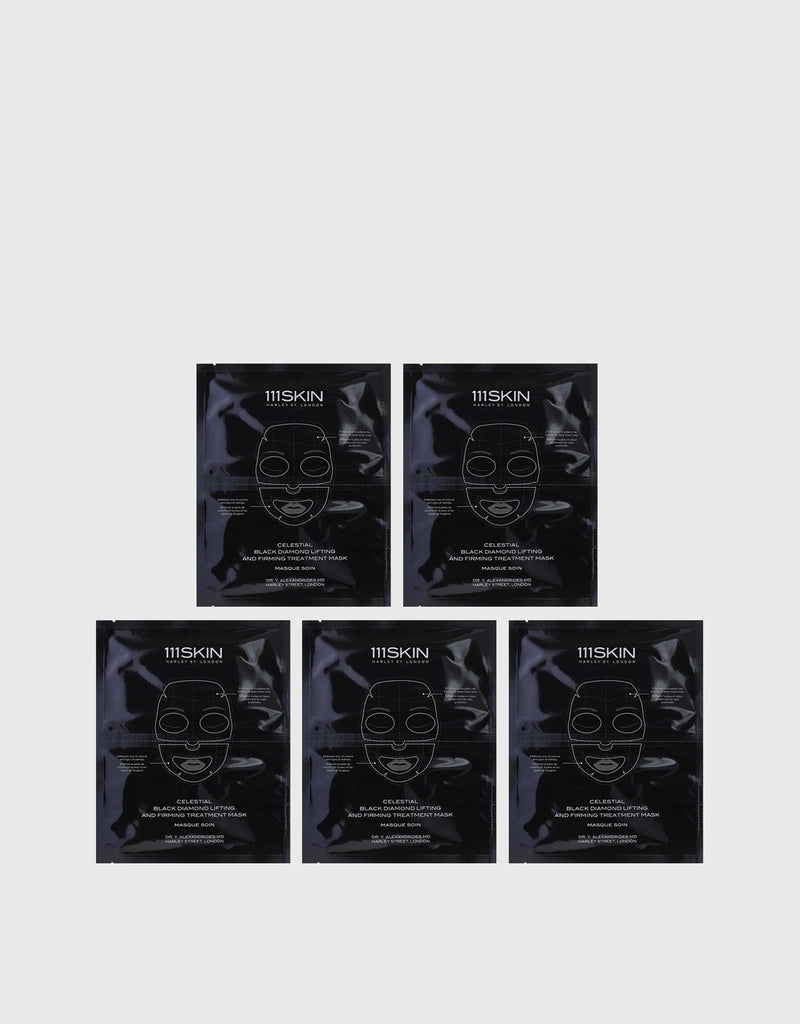 111SKIN Celestial Black Diamond Lifting and Firming Treatment Mask 黑鑽提升緊致面膜 5片