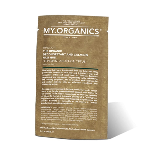 My Organics Decongestant & Calming Hair Mud 消炎舒緩髮泥(薄荷和尤加利樹) 20g x 4包