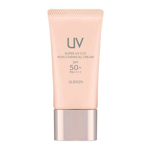 Albion 奧爾濱 SUPER UV CUT NON-CHEMICAL CREAM 全物理性溫和輕透防曬乳 40g - La Fée Beauty