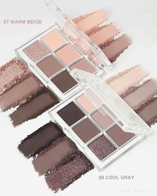 🩷最新 BBIA Ready To Wear Eye Palette 系列 6色眼影盤 08 Cool Gray - La Fée Beauty