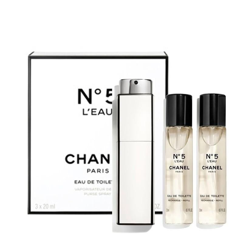 CHANEL 香奈兒 N°5 L'EAU EAU DE TOILETTE TWIST AND SPRAY 3 x 20ml - La Fée Beauty