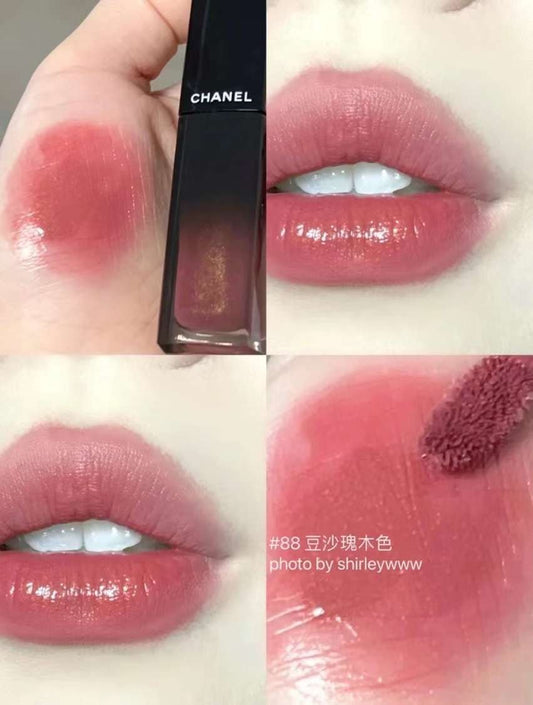 CHANEL 香奈兒 ROUGE ALLURE LAQUE 極致鏡面水光唇釉 88 Rose Mystere - La Fée Beauty