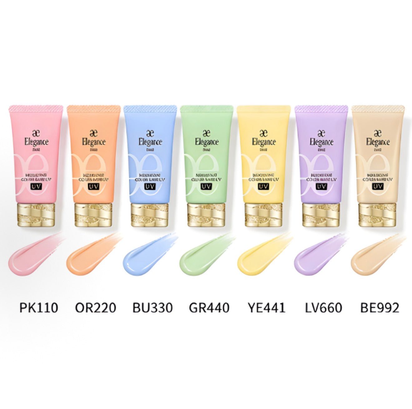Elegance 2026春季限定 Modeling Color Base UV高效防曬校色妝前底霜 30g - La Fée Beauty