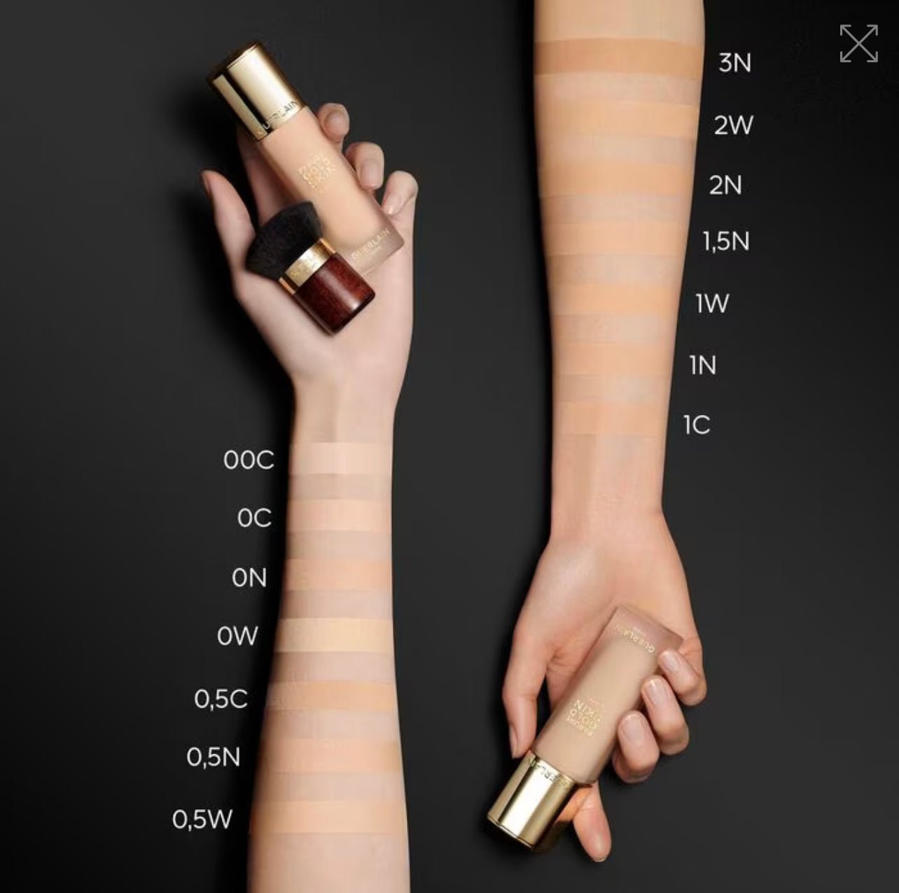 GUERLAIN 嬌蘭 PARURE GOLD SKIN MATTE 金鑽修顏啞緻粉底液 35ml - La Fée Beauty