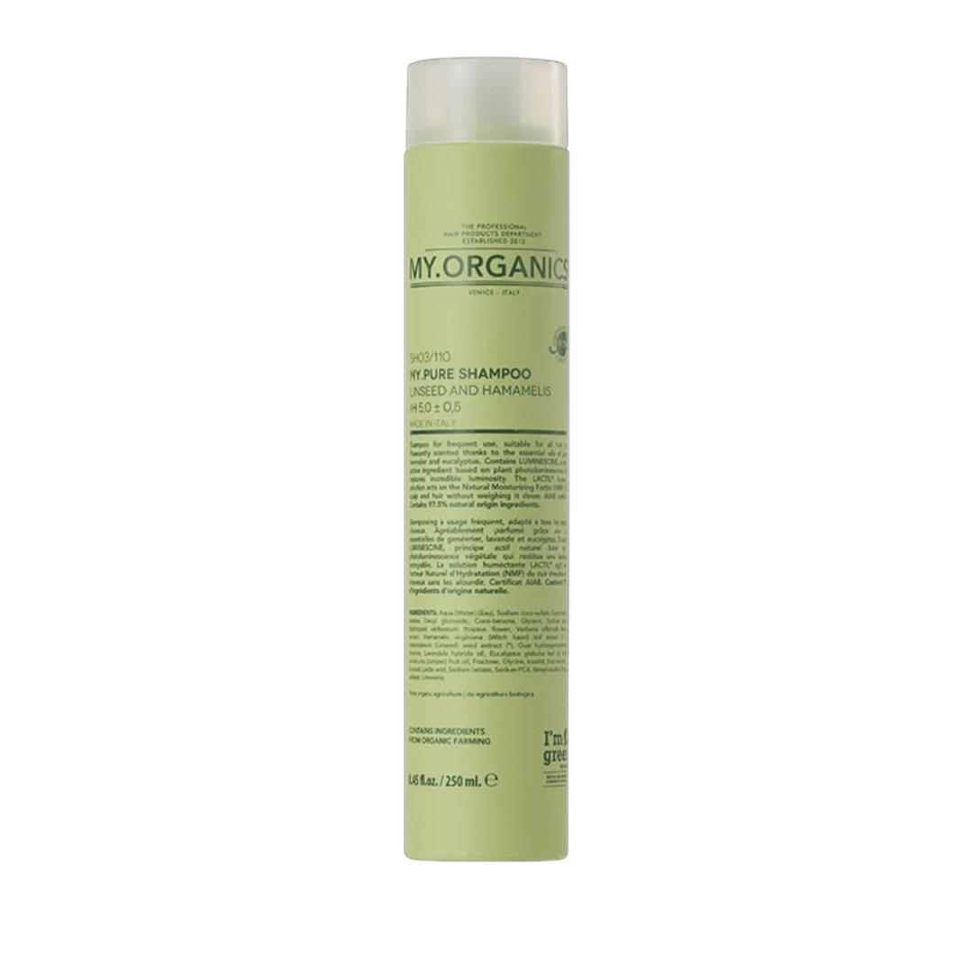 My Organics 有機純淨洗髮露 MY.PURE SHAMPOO LINSEED AND HAMAMELIS 250ML - La Fée Beauty