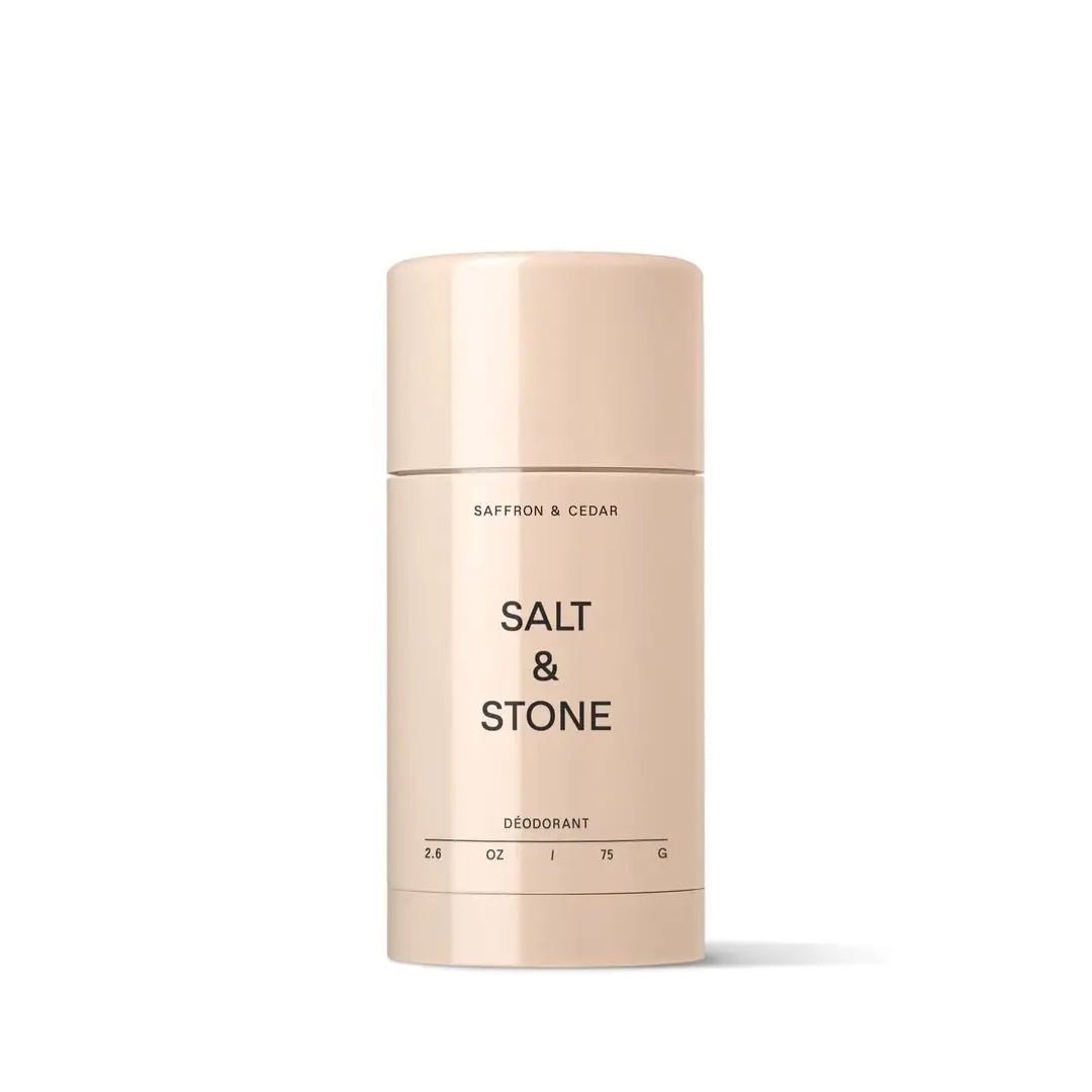 美國 SALT & STONE Natural Deodorant 天然香體止汗膏 番紅花與雪松 75g (配方Nº1) - La Fée Beauty