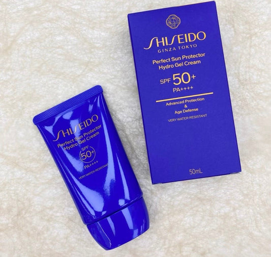 SHISEIDO 資生堂 Perfect Sun Protector Hydro Gel Cream SPF50+ PA++++ 藍胖子防曬啫喱 50ml - La Fée Beauty