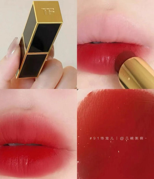 TOMFORD 柔霧緞采唇膏【細黑管】91 古銅橘紅 3.3g - La Fée Beauty