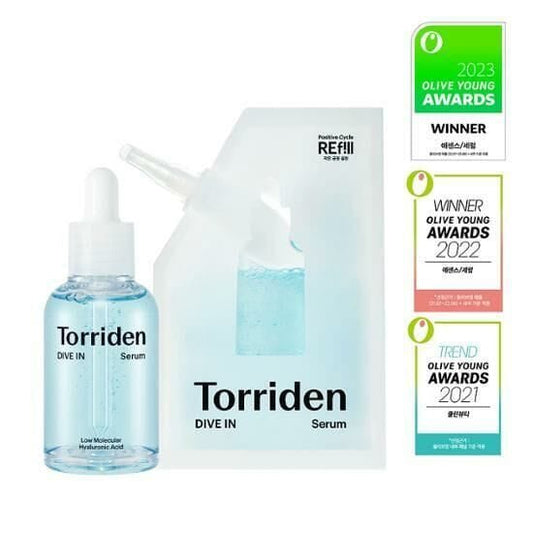 韓國 TORRIDEN 3秒精華 低分子透明質酸深層保濕精華 限定套裝 50ml + 50ml - La Fée Beauty