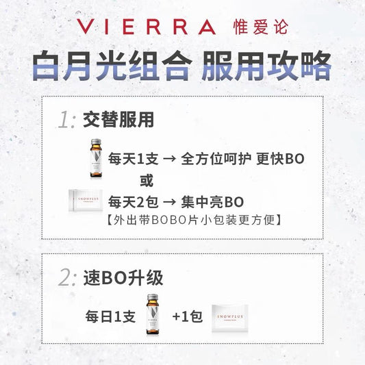 澳洲 Vierra惟愛論 Snowplus™ Supreme Essence白白飲50ml*8支 - La Fée Beauty