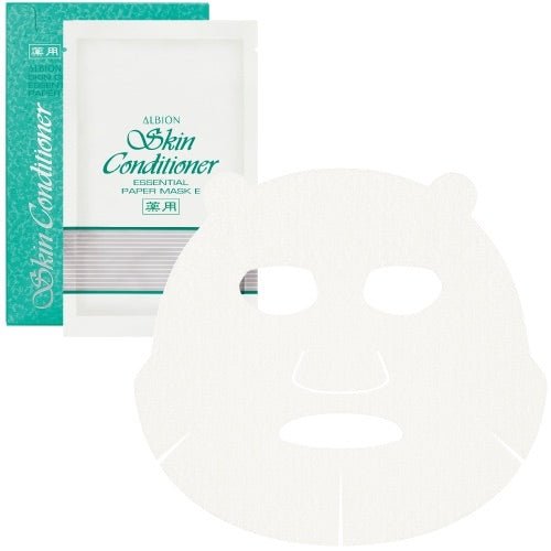 Albion 奧爾濱 SKIN CONDITIONER ESSENTIAL PAPER MASK E 爽膚精萃液面膜 8片 - La Fée Beauty