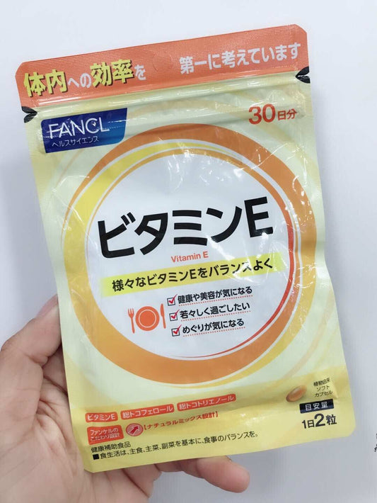 FANCL 無添加 維他命維生素天然混合維生素E 抗氧化VE 60粒30日 - La Fée Beauty