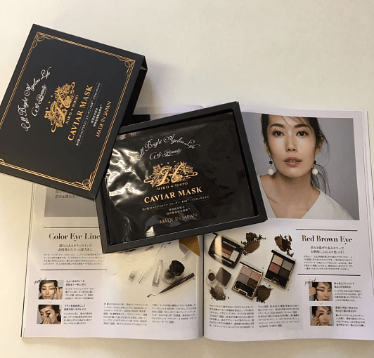 日本 Hirosophy 希洛索菲 新版 CAVIAR MASK魚子醬面膜帶頸膜 10片裝 - La Fée Beauty