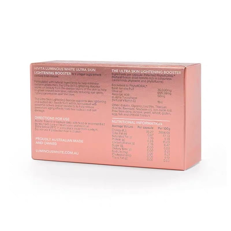 Hivita Luminous White 抗衰老抗氧化美白膠囊 30粒 - La Fée Beauty