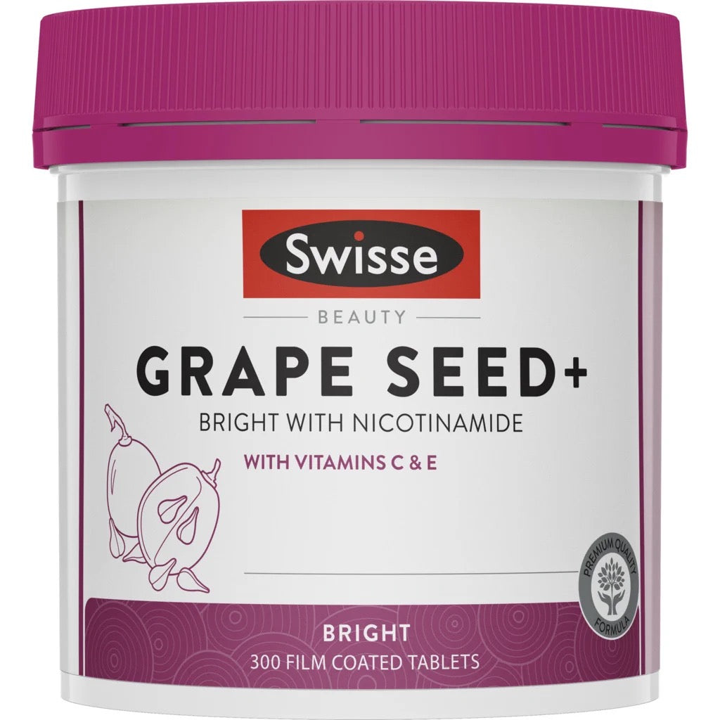 澳洲 Swisse Ultiboost 升級版 高含量葡萄籽精華+烟酰胺 300片膠囊
