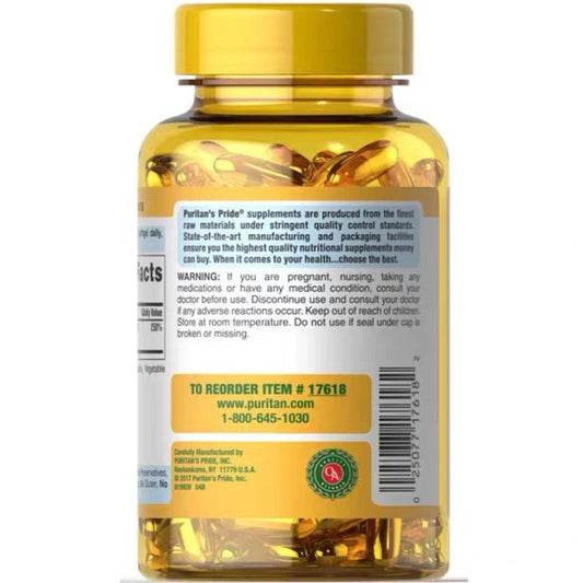 Puritan's Pride 普麗普萊 維生素 D3軟膠囊 50 mcg 200 粒(2,000 IU ) - La Fée Beauty