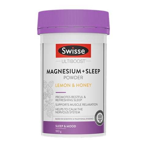 澳洲 Swisse Ultiboost 天然草本鎂+助睡眠粉 (緩解神經緊張+助入睡) Magnesium + Sleep Powder 180g - La Fée Beauty