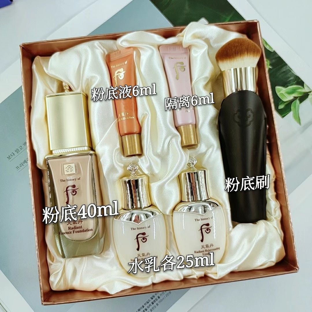 THE HISTORY OF WHOO 后 天氣丹 華炫光澤精華粉底液 限量套裝 - La Fée Beauty