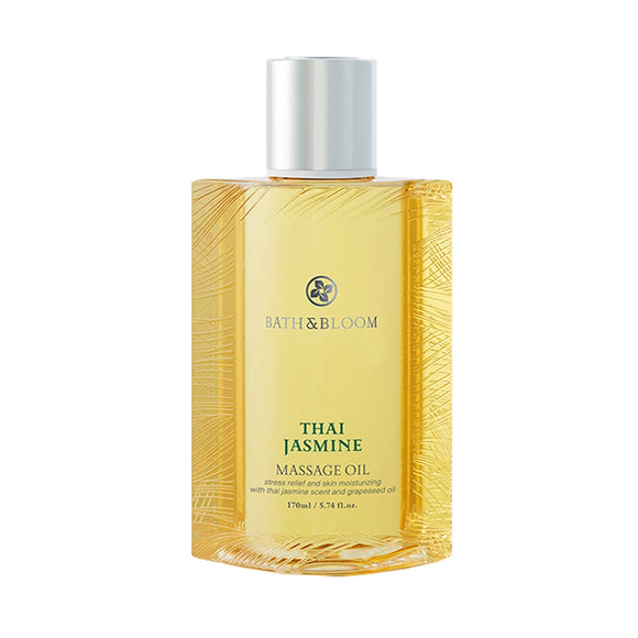 泰國 BATH&BOOM THAI JASMINE MASSAGE OIL 茉莉植物按摩油 170ml