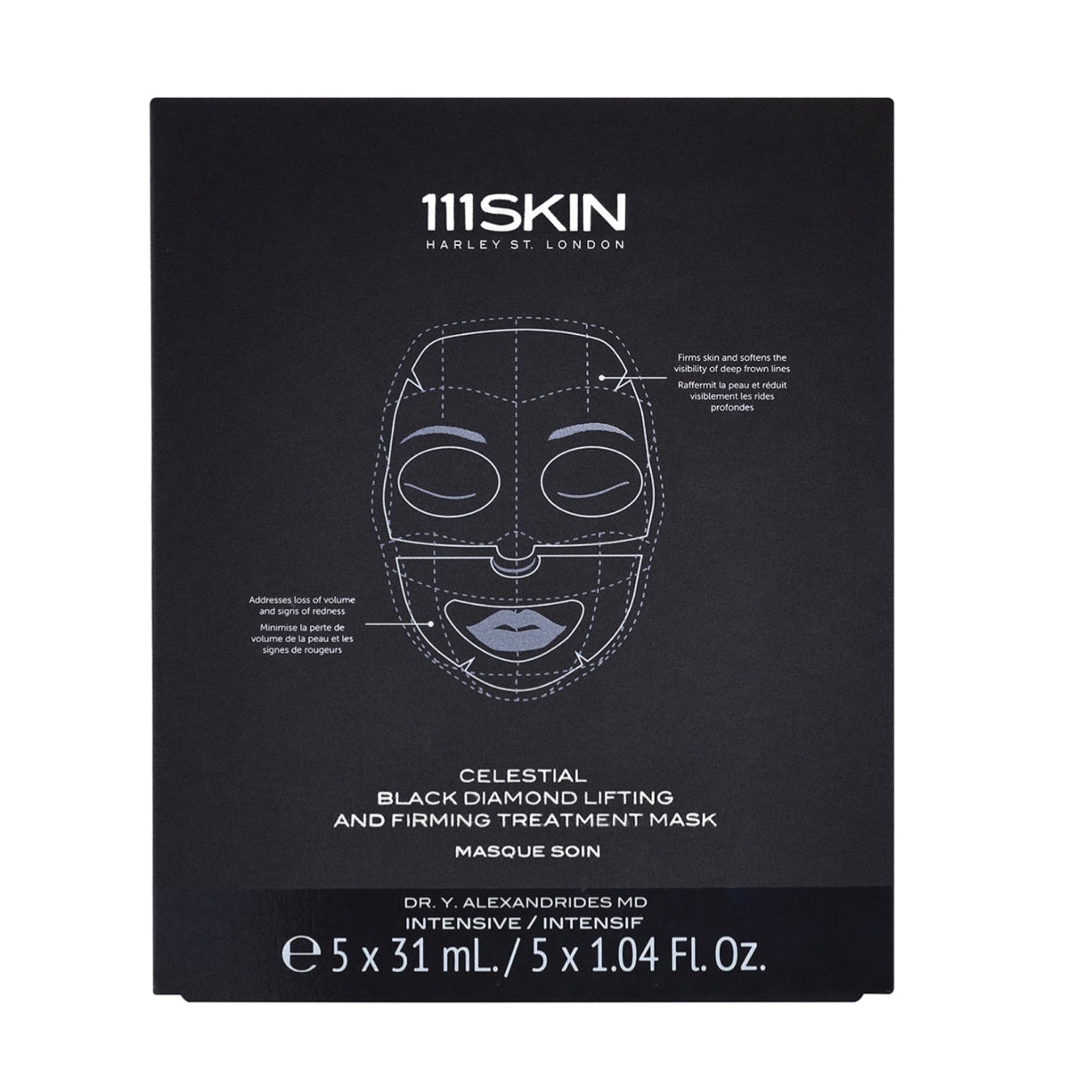 111SKIN Celestial Black Diamond Lifting and Firming Treatment Mask 黑鑽提升緊致面膜 5片 - La Fée Beauty