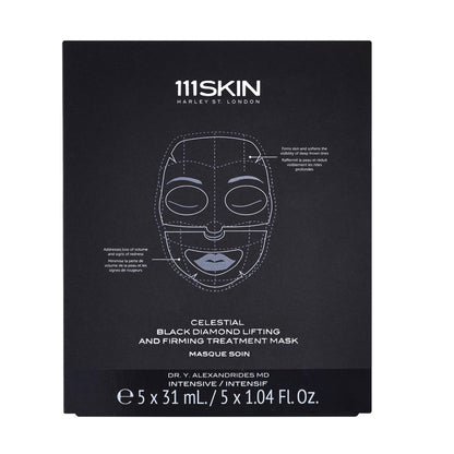 111SKIN Celestial Black Diamond Lifting and Firming Treatment Mask 黑鑽提升緊致面膜 5片 - La Fée Beauty
