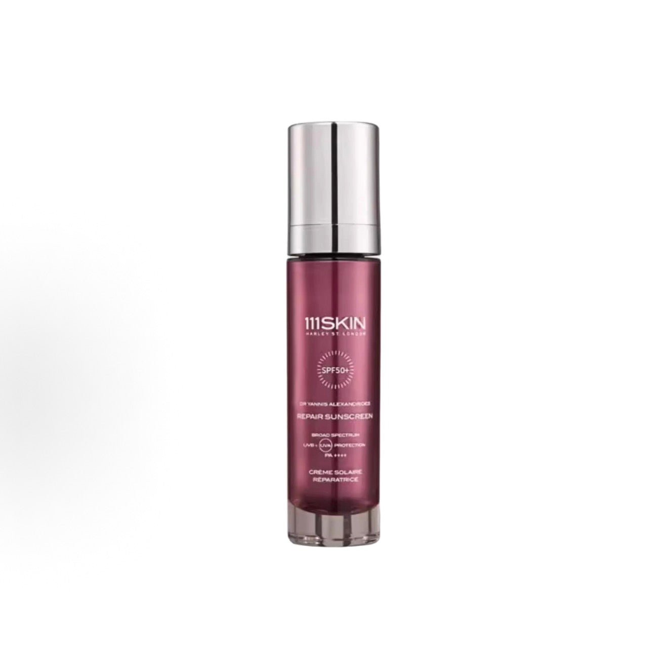 111SKIN REPAIR SUNSCREEN SPF50+ 紫鎏金防曬霜 養膚輕盈不搓泥 SPF50+PA++++ 50ml - La Fée Beauty
