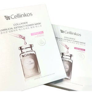 韓國 Cellinkos 全新 NMN UMBILICAL EXTRACT POWER MASK 膠原臍帶外泌體醫療修復面膜 5片