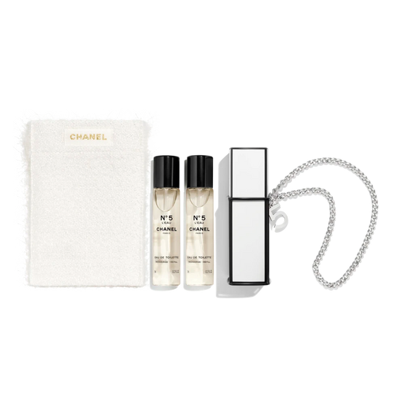 CHANEL 香奈兒 聖誕限定 N°5 L'EAU EAU DE TOILETTE REFILLABLE PURSE SPRAY 3 x 7ml