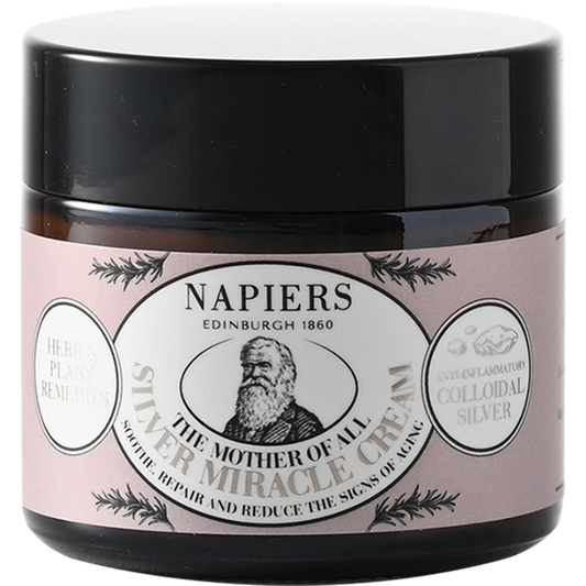 英國 Napiers SILVER MIRACLE CREAM微銀舒敏安心面霜60ml 修復油敏痘肌