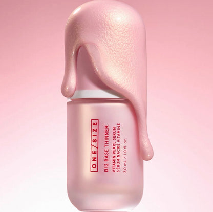 ONE/SIZE B12 BASE THINNER Vitamin Pearl Serum 維他命B12妝前精華乳 珠光提亮 隔離打底霜 豐盈保濕 30ml