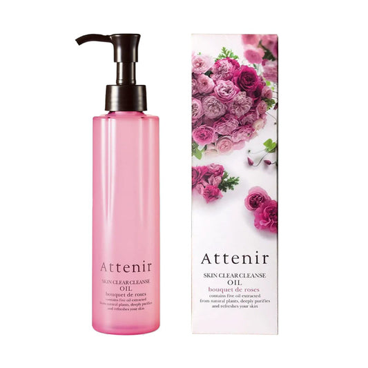 日本 ATTENIR Skin Clear Cleanse Oil Rose Luxe 艾天然玫瑰精油保濕卸妝油 175ml