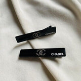 CHANEL 香奈兒 beaute 亞洲地區滿額禮品 超美髮夾 有銀/黑兩款