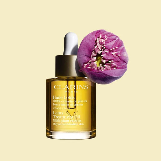 CLARINS 嬌韻詩 植物金萃香薰護理系列 蓮花護理油 – 混合性至油性肌膚 30ml