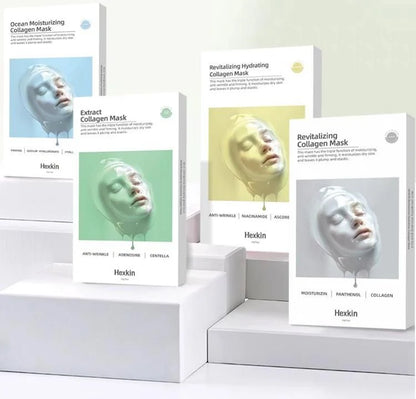 HEXKIN 赫詩琴 Revitalizing Collagen Facial Mask 煥顏膠原蛋白 23g*10pcs