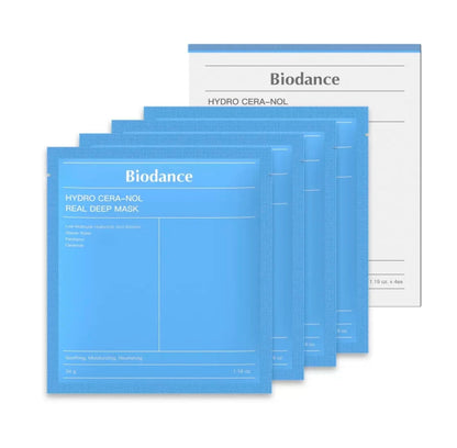 韓國 Biodance 生物膠原蛋白透明酸深層補濕面膜 34gx4片
