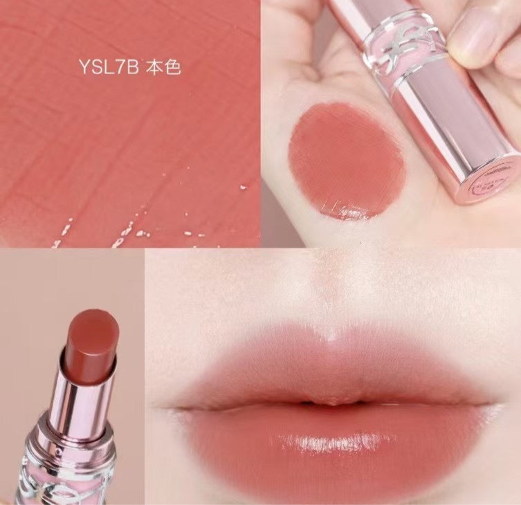 YSL 情迷亮彩潤唇膏 N°7B - 自然裸棕