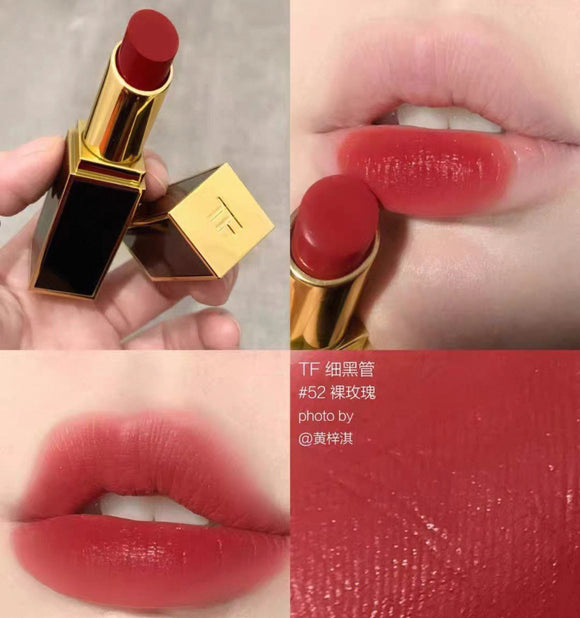 TOMFORD 柔霧緞采唇膏【細黑管】#52 Naked Rose 3.3g