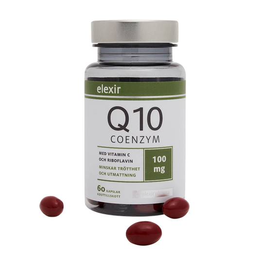 瑞典 Elexir Pharma Coenzyme Q10 100 mg 還原型高活性輔酶素 60粒