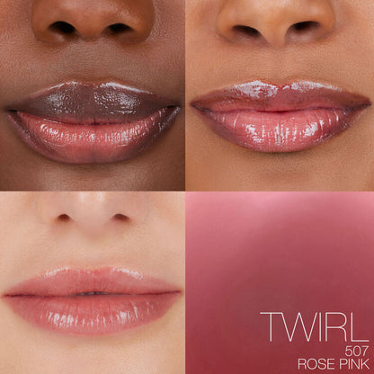 NARS AFTERGLOW悅光凝亮唇油  限量版 #TWIRL 玫瑰粉色