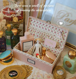 Gucci 古馳 專櫃粉色碎花首飾盒化妝箱