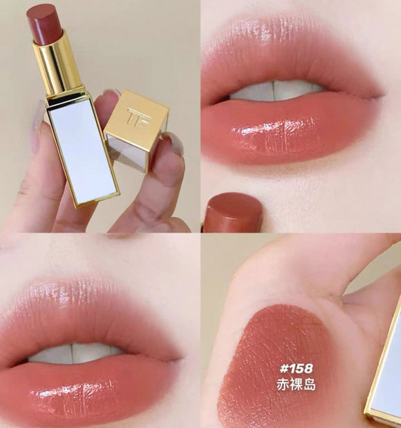 TOMFORD 亮澤白管唇膏#158 赤裸島 3g