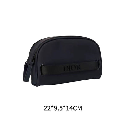 Dior 迪奧 Boutique Makeup Bag / Cosmetic Bag Remake & Customization 專櫃最新款 寶藍色防水雙拉鏈化妝袋 改裝訂製