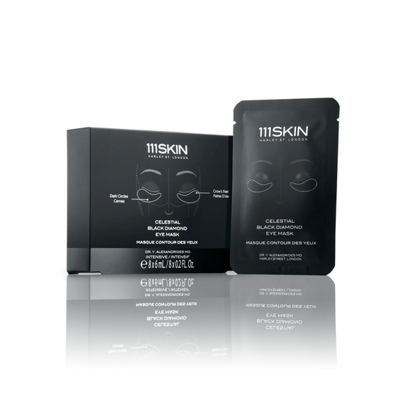 111SKIN CELESTIAL BLACK DIAMOND EYE MASK 黑鑽導入抗齡修護生物纖維眼膜 6ml x 8對