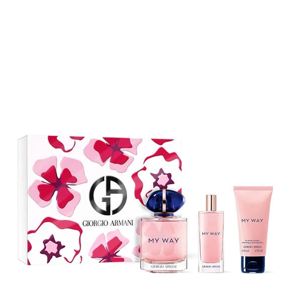 GIORGIO ARMANI 阿瑪尼 My Way - 自我無界香水三件套 (50ml+90ml+15ml)