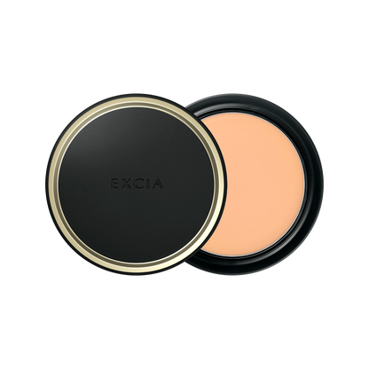 ALBION 奧爾濱 EXCIA 新款 自然光澤遮瑕圓形盒粉底膏 10g