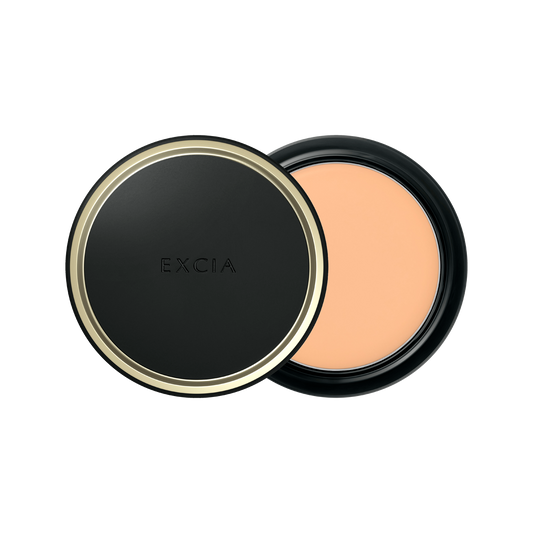 ALBION 奧爾濱 EXCIA 新款 自然光澤遮瑕圓形盒粉底膏 10g