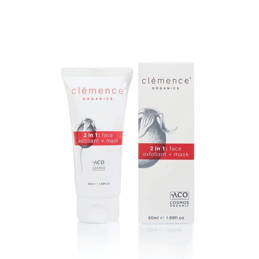 Clemence Organics 2 IN 1 FACE EXFOLIANT + MASK 去角質面膜 50ml