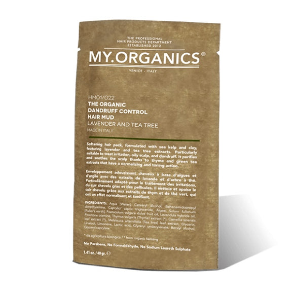 My Organics Dandruff Control Hair Mud Lavender And Tea Tree 淨化去頭屑髮泥 (薰衣草和茶樹) 20g x 4包